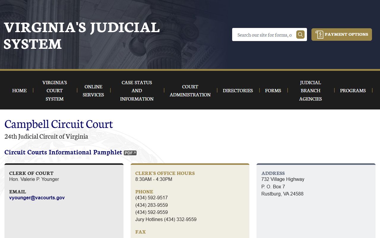 Campbell County circuit court records online search