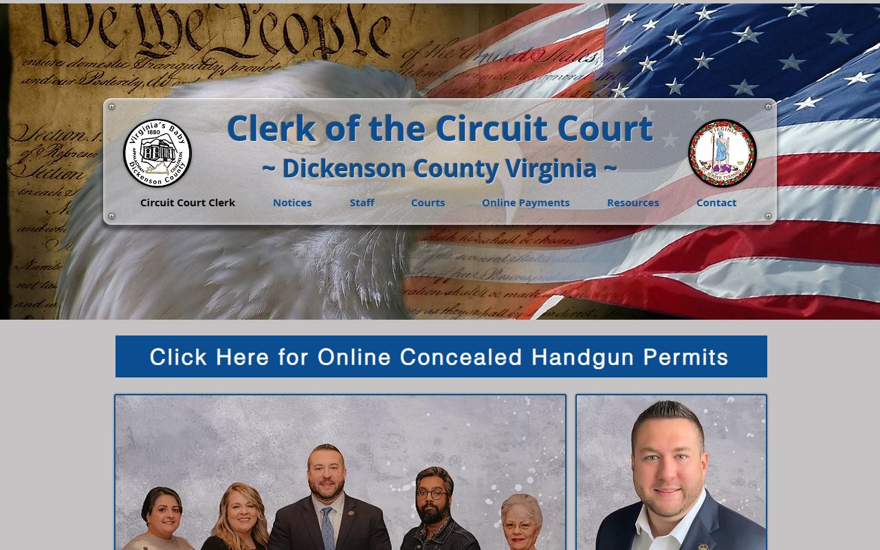 Dickenson County clerk of circuit court website